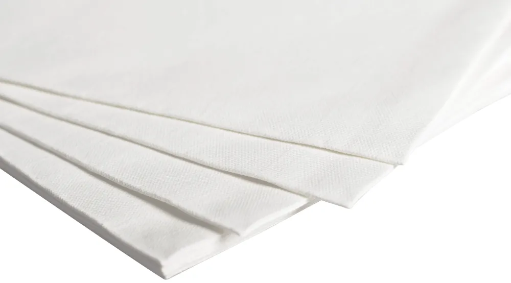 Barstuff Airlaid-Serviette, 40 x 40 cm, 1/4 Falz - weiß