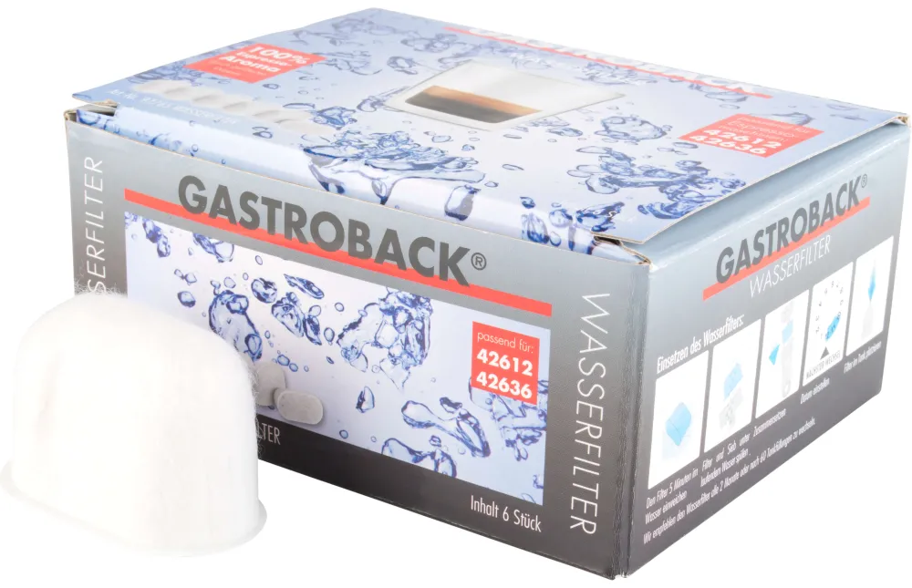 Barstuff Anti-Kalk Wasserfilter für Gastroback (6 Stk.)