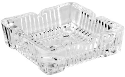Barstuff Aschenbecher Rock, aus Glas - eckig, stapelbar