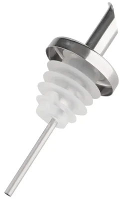 Barstuff Ausgießer / Ölgießer, Schnabelform, Edelstahl und Silikonkorken