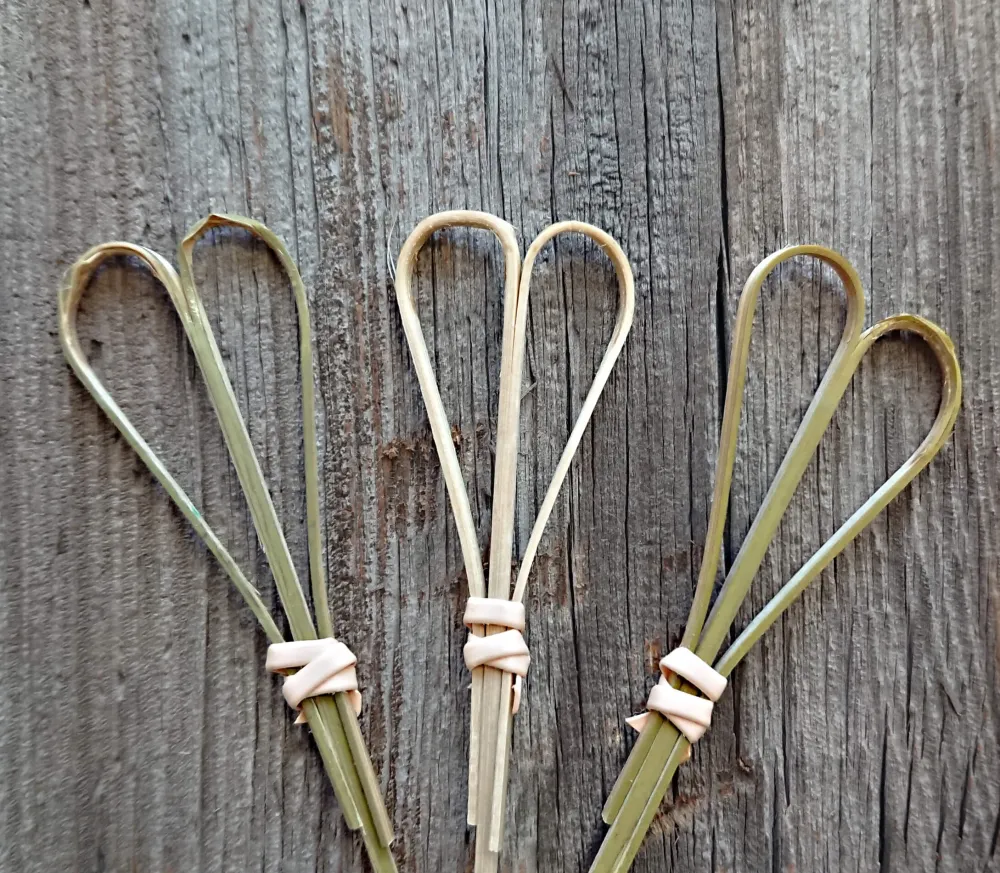 Barstuff Bambusspieße Herzform - 18cm (100 Stk.)