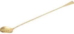 Barstuff Barlöffel Biloxi Strainer, Edelstahl, goldfarben - 34,5cm