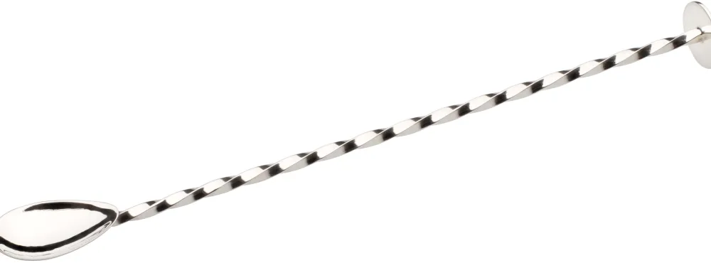 Barstuff Barlöffel, flaches Ende, silber - 27cm