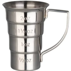 Barstuff Barmaß / Jigger mit Henkel, Edelstahl (60ml/2oz)