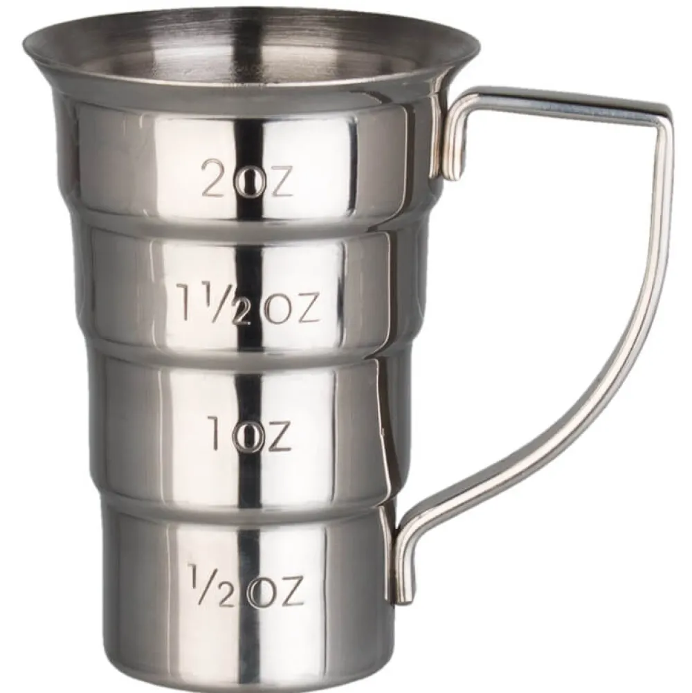 Barstuff Barmaß / Jigger mit Henkel, Edelstahl (60ml/2oz)