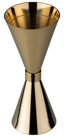 Barstuff Barmaß / Jigger Mr. Slim, goldfarben - Edelstahl (30/45ml)