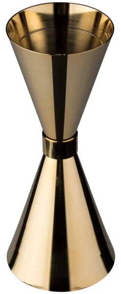 Barstuff Barmaß / Jigger Mr. Slim, goldfarben - Edelstahl (30/60ml)