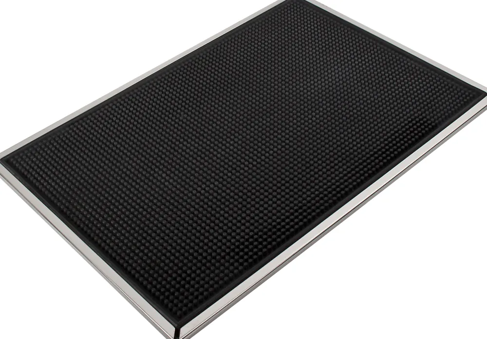 Barstuff Barmatte, mit Edelstahlrahmen - 46,9x31,5cm