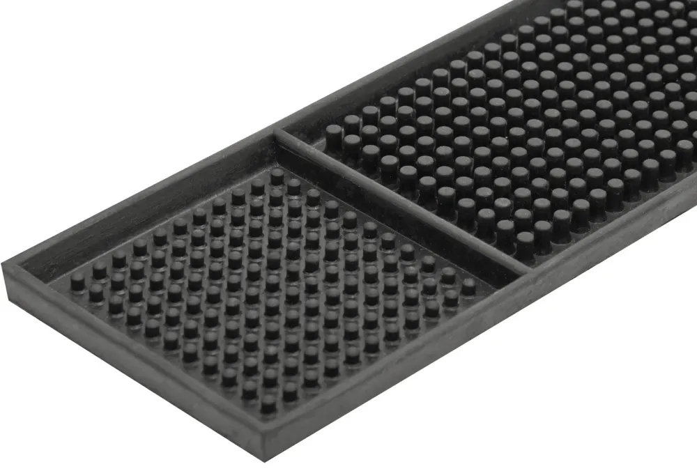 Barstuff Barmatte schwarz, mit Shot - 1 x 8 x 60cm