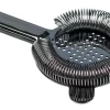 Barstuff Barsieb Cross, Edelstahl - Gunmetal Black (8,5cm)