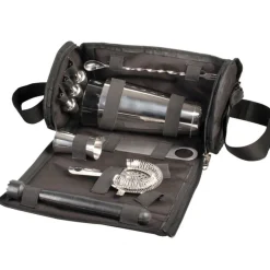 Barstuff Bartasche schwarz - mit Cocktailset