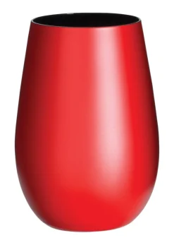 Barstuff Becher, matt rot/schwarz, Elements Stölzle - 465ml