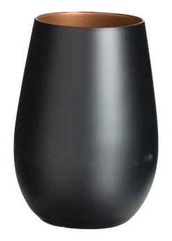 Barstuff Becher, matt schwarz/bronze, Elements Stölzle - 465ml