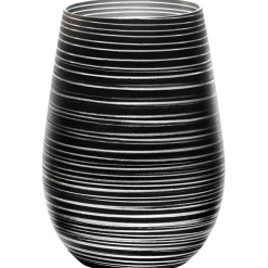 Barstuff Becher Twister schwarz-silber, Stölzle - 465ml