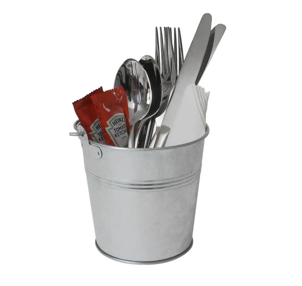 Barstuff Besteck-Eimer - Stahl verzinkt (800ml)