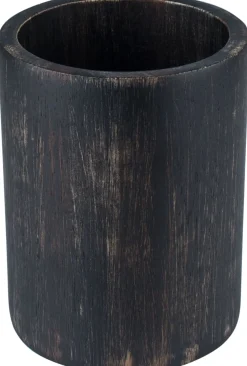 Barstuff Besteckhalter Akazienholz schwarz/washed - 10x13,2cm