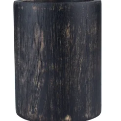 Barstuff Besteckhalter Akazienholz schwarz/washed - 10x13,2cm
