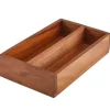 Barstuff Besteckkasten mit 2 Fächern, Akazienholz - 27,5x16,5x6cm