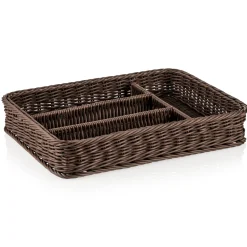 Barstuff Besteckkorb Polypropylen braun - 40x30x6,5cm