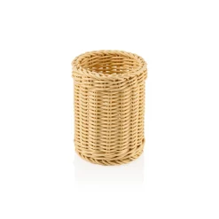 Barstuff Besteckkorb zylinder, Polypropylen hellbeige - 12x15cm