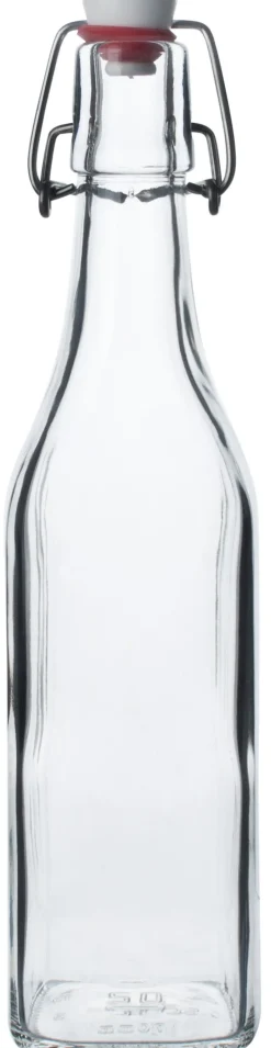 Barstuff Bügelverschlussflasche eckig - 500ml