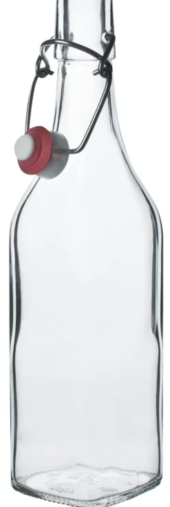 Barstuff Bügelverschlussflasche eckig - 500ml