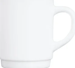 Barstuff Bockbecher / Tasse Opalglas weiß, Luminarc - 290ml (12 Stk.)