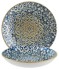 Barstuff Bonna Alhambra Bloom Teller tief 28cm blau - 6 Stück