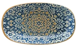 Barstuff Bonna Alhambra Gourmet Platte oval 19x11cm blau - 12 Stück