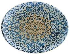 Barstuff Bonna Alhambra Moove Platte oval 31x24cm blau - 6 Stück