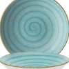 Barstuff Bonna Aura Aqua Bloom Teller tief 23cm türkis - 6 Stück
