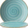 Barstuff Bonna Aura Aqua Bloom Teller tief 28cm türkis - 6 Stück