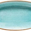 Barstuff Bonna Aura Aqua Gourmet Platte oval 19x11cm türkis - 12 Stück