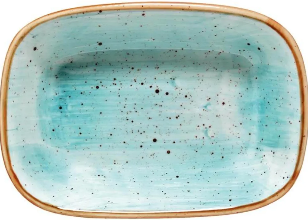 Barstuff Bonna Aura Aqua Gourmet Rechteckschale 17x11,5cm türkis - 12 Stück