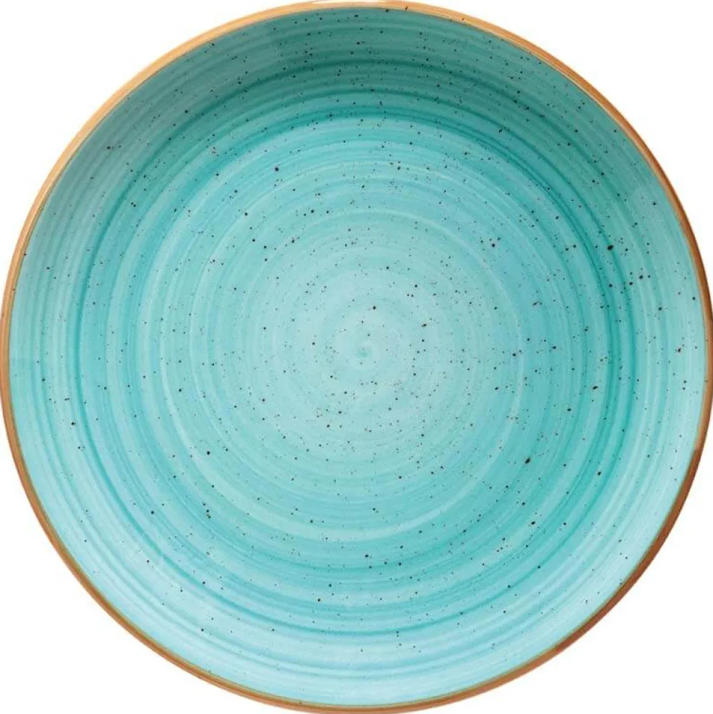 Barstuff Bonna Aura Aqua Gourmet Teller flach 17cm türkis - 12 Stück