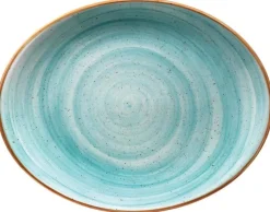 Barstuff Bonna Aura Aqua Moove Platte oval 31x24cm türkis - 6 Stück