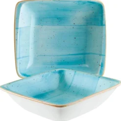Barstuff Bonna Aura Aqua Moove Teller tief 19x17cm türkis - 12 Stück