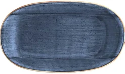 Barstuff Bonna Aura Dusk Gourmet Platte oval 19x11cm blau - 12 Stück