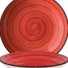 Barstuff Bonna Aura Passion Bloom Teller tief 25cm rot - 6 Stück