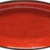 Barstuff Bonna Aura Passion Gourmet Platte oval 34x19cm rot - 6 Stück