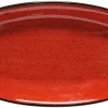 Barstuff Bonna Aura Passion Gourmet Platte oval 19x11cm rot - 12 Stück