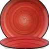 Barstuff Bonna Aura Passion Gourmet Teller tief 20cm rot - 12 Stück