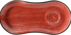 Barstuff Bonna Aura Passion Gourmet Setplatte 25x12cm rot - 12 Stück