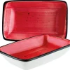 Barstuff Bonna Aura Passion Moove Rechteckschale 16x9cm rot - 12 Stück