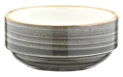 Barstuff Bonna Aura Space Banquet Stapelschale 6cm, 3cl grau - 24 Stück