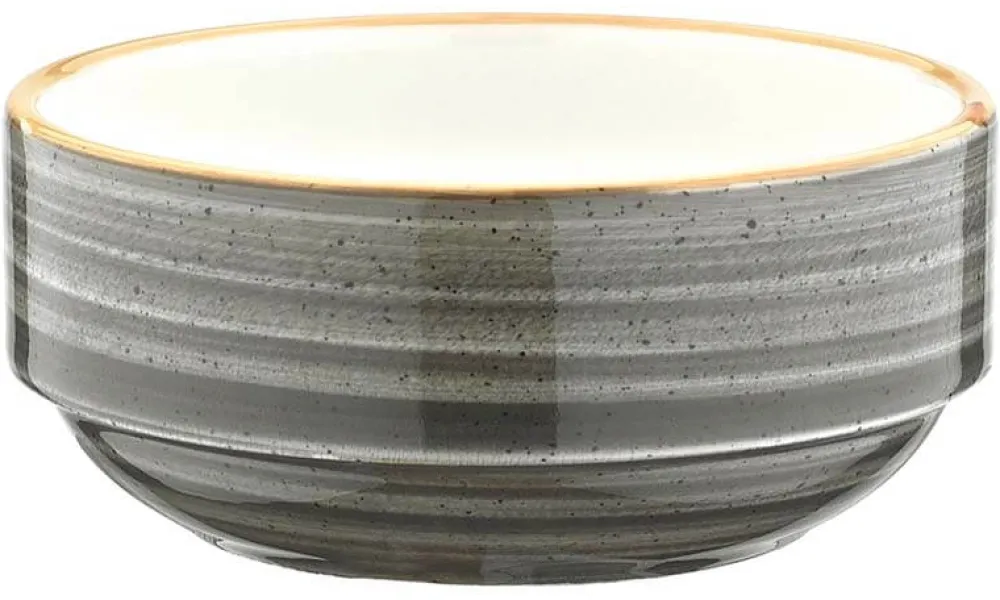 Barstuff Bonna Aura Space Banquet Stapelschale 12cm, 35cl grau - 12 Stück