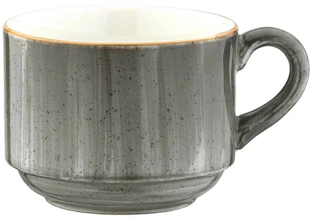 Barstuff Bonna Aura Space Banquet Obertasse 21cl stapelbar grau - 6 Stück