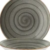 Barstuff Bonna Aura Space Bloom Teller tief 28cm grau - 6 Stück