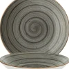 Barstuff Bonna Aura Space Bloom Teller tief 23cm grau - 6 Stück