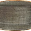 Barstuff Bonna Aura Space Gourmet Platte oval 34x19cm grau - 6 Stück